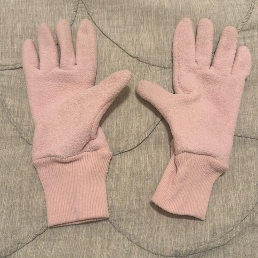 Patagonia Kids’ Synchilla Gloves Light Pink Fleece Winter Gloves (Size XXL)